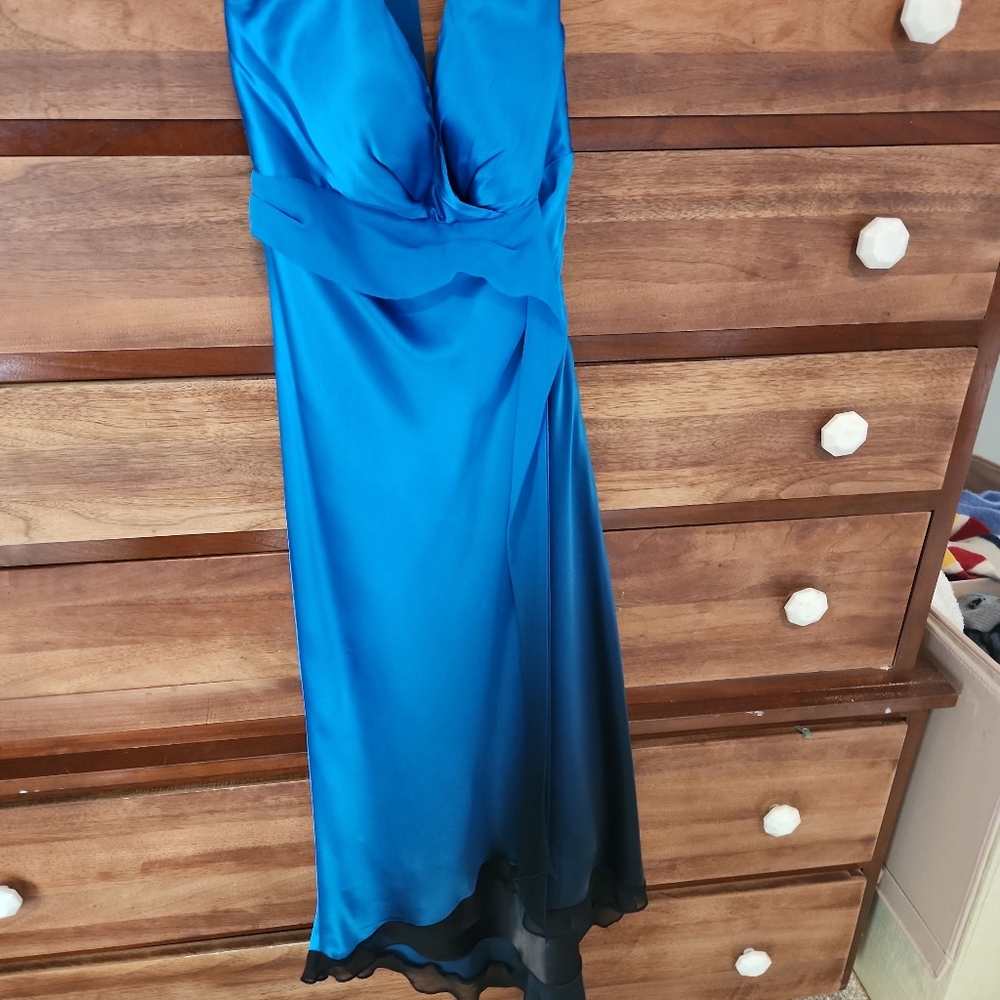 Satin Ombre cocktail dress
